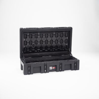High Quality 85L Rotary Hard Truck Tool Storage Box Outdoor Heavy Duty Cargo Case Plastic Parts Toolbox
