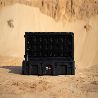 High Quality 122L Stackable Plastic Gear Box Toolbox Shock and Pressure-Proof Customizable ODM Support