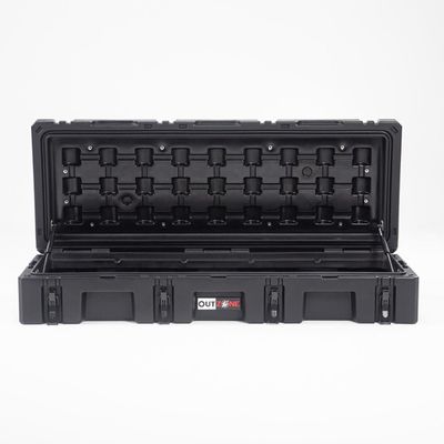 Caixa de armazenamento de telhado de carro V7 LLDPE resistente a intempéries Capacidade personalizada de 85L