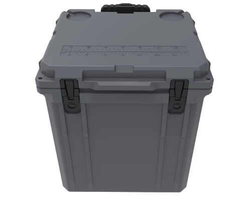 Caixa térmica inquebrável rotomoldada de 46L LLDPE, retenção de gelo, resistente a ursos, à prova d'água, para alimentos, cadeira, peixe, camping